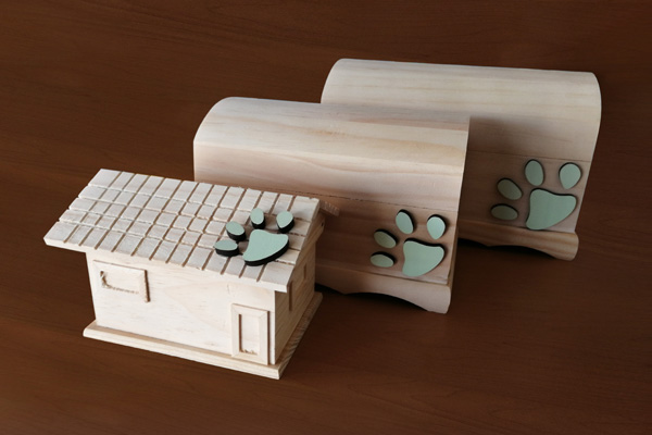 Urna recipiente madera